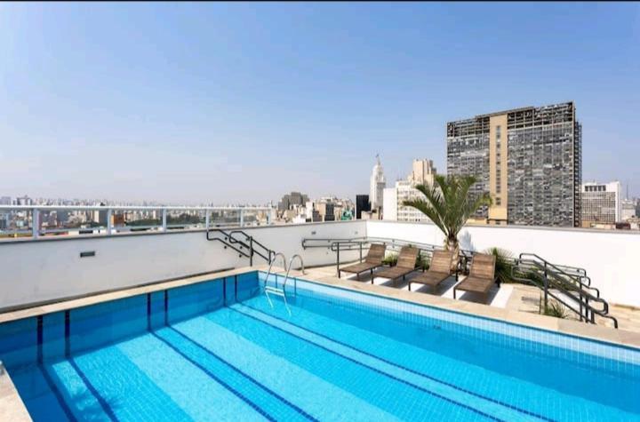 Studio Flex Com Garagem E Piscina No Centro De Sp São Paulo Zewnętrze zdjęcie
